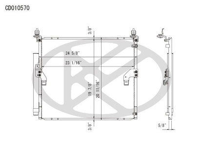 Koyorad A/C Condenser CD010570