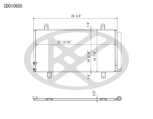 Koyorad A/C Condenser CD010605
