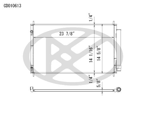 Koyorad A/C Condenser CD010613