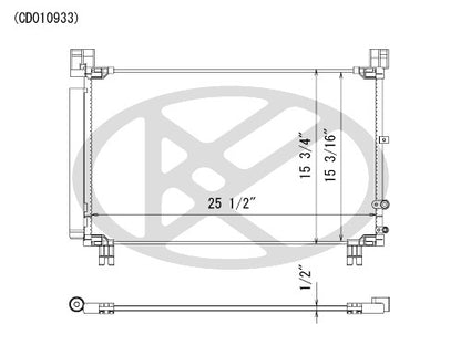 Koyorad A/C Condenser CD010933