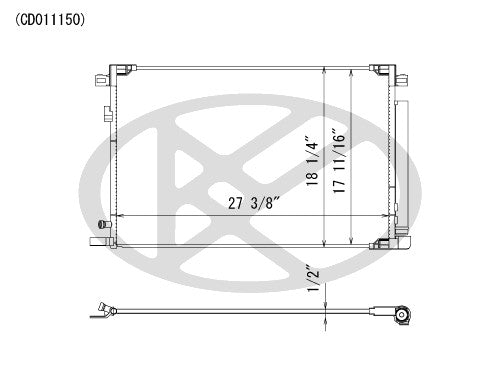Koyorad A/C Condenser CD011150