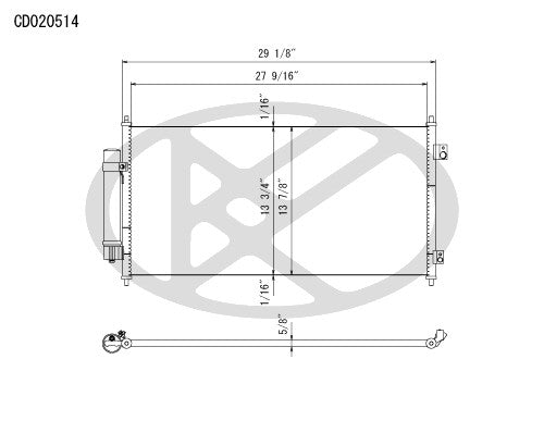 Koyorad A/C Condenser CD020514