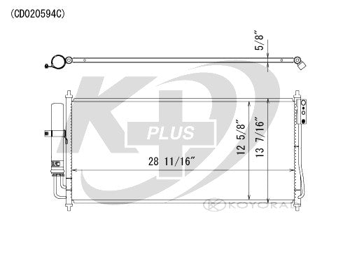 Koyorad A/C Condenser CD020594S