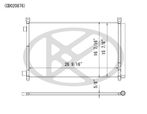 Koyorad A/C Condenser CD020876