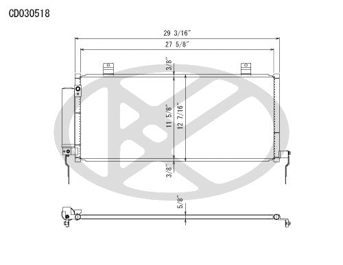 Koyorad A/C Condenser CD030518