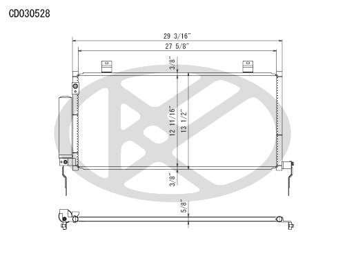 Koyorad A/C Condenser CD030528