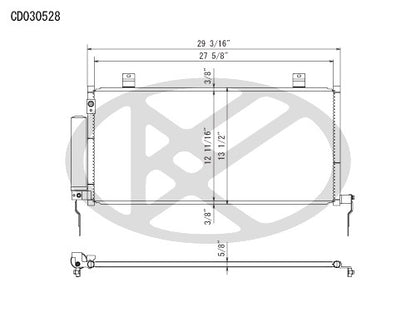Koyorad A/C Condenser CD030528