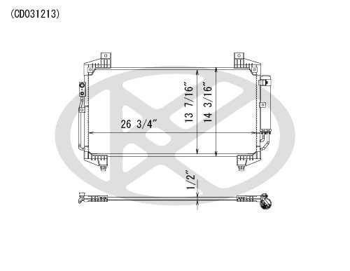 Koyorad A/C Condenser CD031213