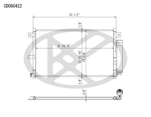 Koyorad A/C Condenser CD060422