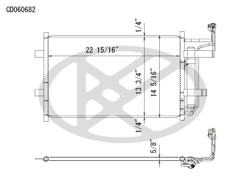 Koyorad A/C Condenser CD060682