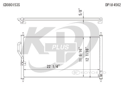 Koyorad A/C Condenser CD080153S