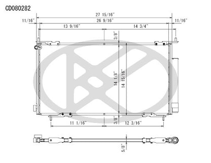 Koyorad A/C Condenser CD080282