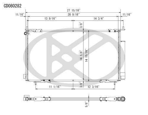 Koyorad A/C Condenser CD080282