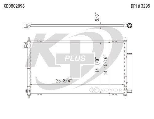 Koyorad A/C Condenser CD080289S