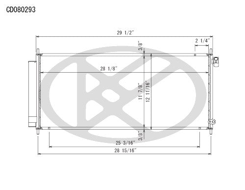 Koyorad A/C Condenser CD080293