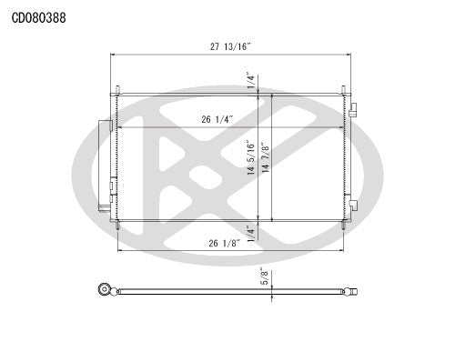 Koyorad A/C Condenser CD080388