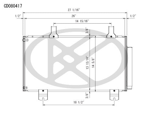 Koyorad A/C Condenser CD080417