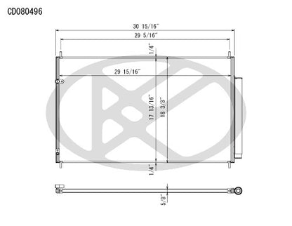 Koyorad A/C Condenser CD080496