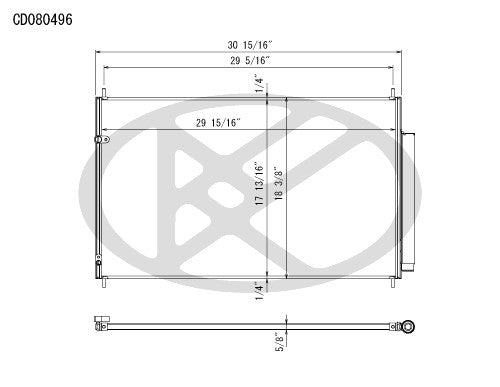 Koyorad A/C Condenser CD080496