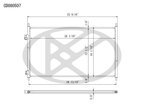 Koyorad A/C Condenser CD080507