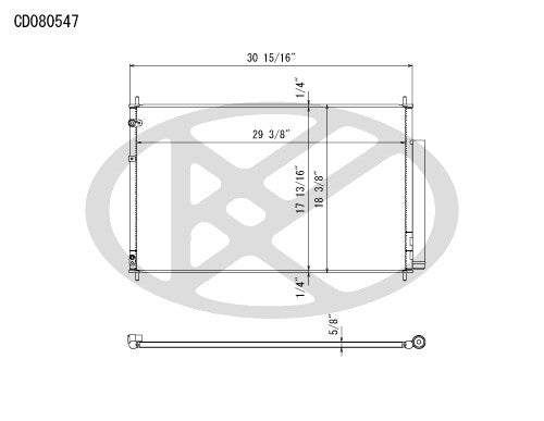 Koyorad A/C Condenser CD080547
