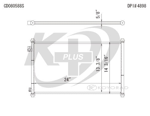 Koyorad A/C Condenser CD080588