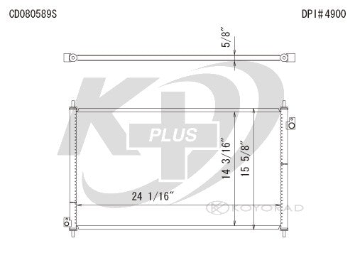 Koyorad A/C Condenser CD080589S