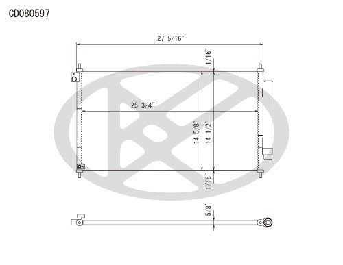 Koyorad A/C Condenser CD080597