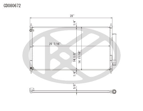 Koyorad A/C Condenser CD080672