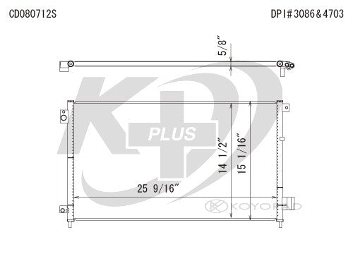 Koyorad A/C Condenser CD080712S