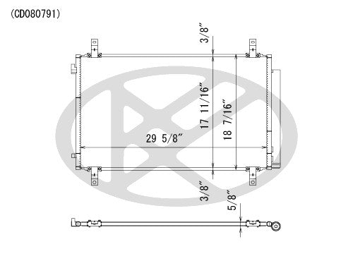 Koyorad A/C Condenser CD080791