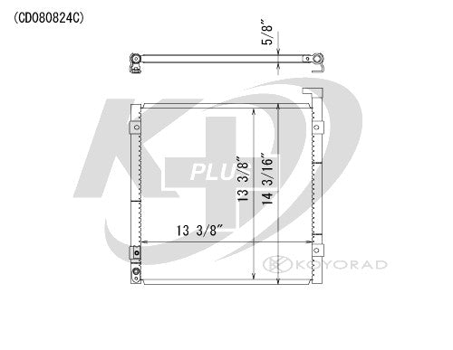 Koyorad A/C Condenser CD080824S