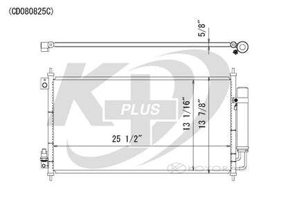 Koyorad A/C Condenser CD080825S