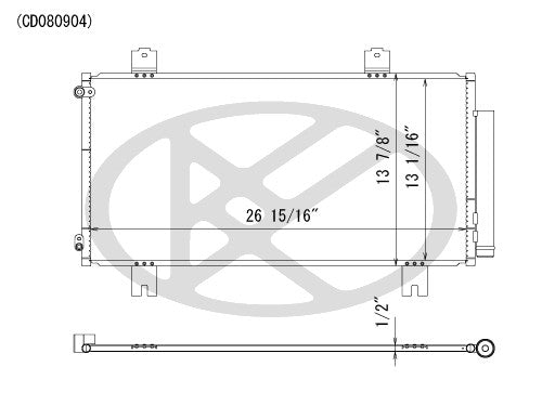Koyorad A/C Condenser CD080904