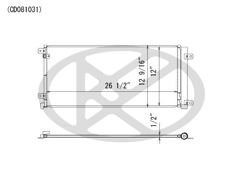Koyorad A/C Condenser CD081031