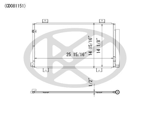 Koyorad A/C Condenser CD081151