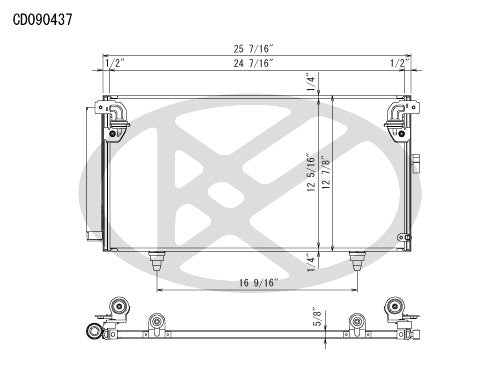 Koyorad A/C Condenser CD090437