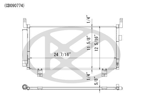 Koyorad A/C Condenser CD090774