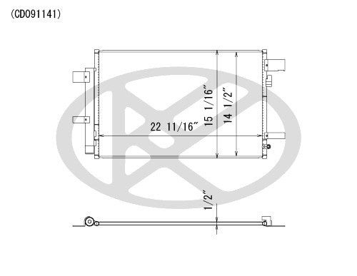 Koyorad A/C Condenser CD091141