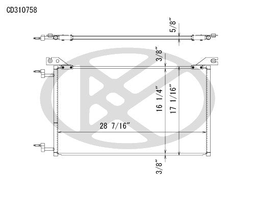 Koyorad A/C Condenser CD310758
