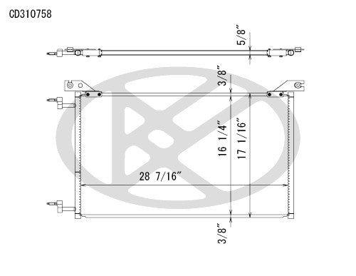 Koyorad A/C Condenser CD310758