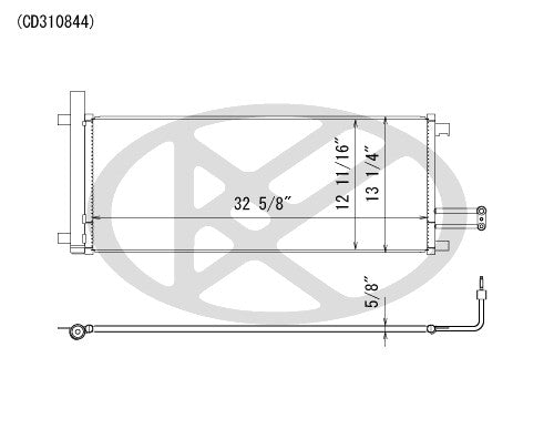 Koyorad A/C Condenser CD310844