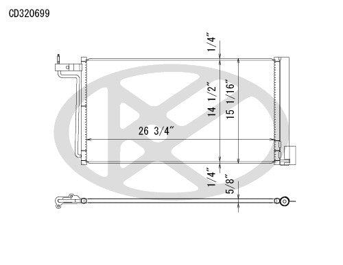 Koyorad A/C Condenser CD320699