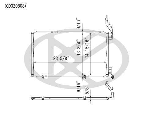Koyorad A/C Condenser CD320808