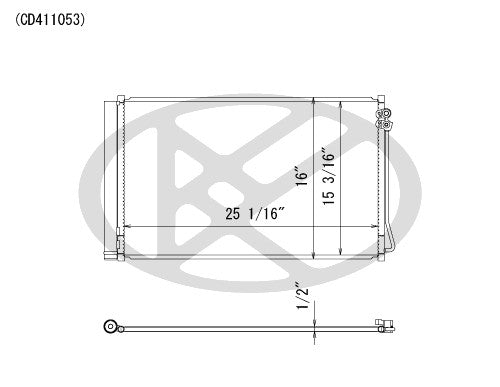 Koyorad A/C Condenser CD411053
