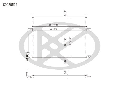 Koyorad A/C Condenser CD420525