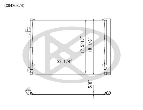 Koyorad A/C Condenser CD420874