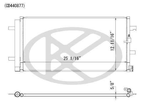 Koyorad A/C Condenser CD440877