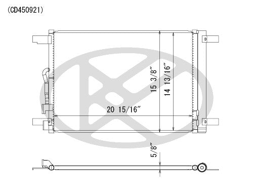 Koyorad A/C Condenser CD450921