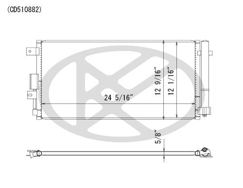 Koyorad A/C Condenser CD510882